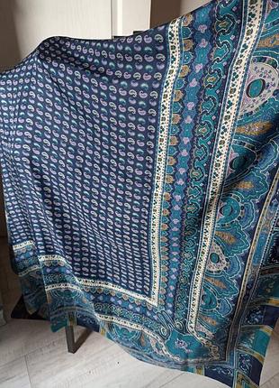 Шелковая шаль большое парео в стиле этро