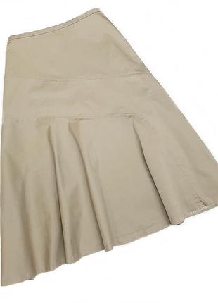 Бежевая коттоновая юбочка gap