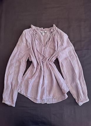 Сорочка муслінова вільна h&m