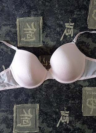Бюстгальтер гладкий пудровый р.80/с