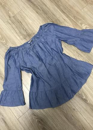 Блузка/відкриті плечі 100% cotton