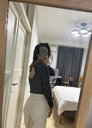 Нова блузка в клітинку zara, xs/s3 фото