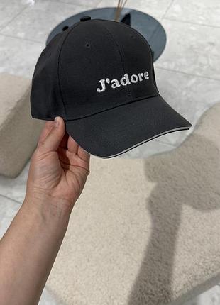 Бейсболка j’adore, базова бейсболка, кепка з вишивкою j’adore
