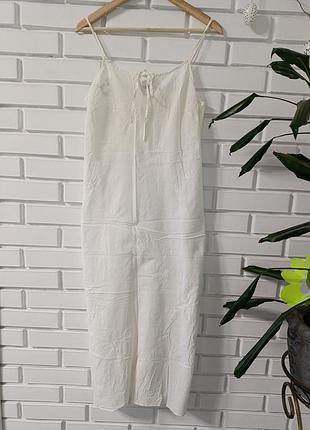 Коттоновое платье-комбинация м (2161)