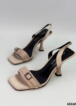 Женские босоножки, эко кожа, 36-40р, бежевый