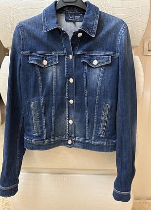 Джинсовая куртка armani jeans