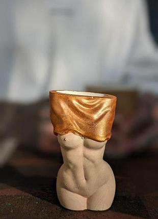 Гіпсове кашпо еротичний торс