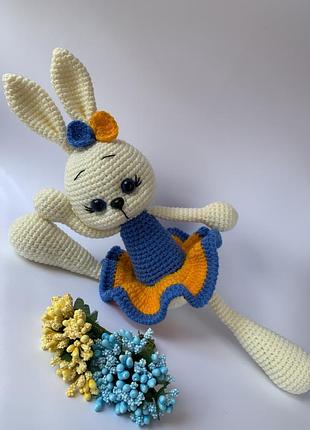 Мягкая игрушка  зайка украиночка