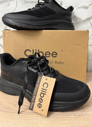 👟 нові чорні кросівки clibee | 38 розмір