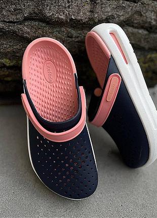 Жіночі крокси сабо crocs inmotion clog navy/melon  crocs crocs inmotion clog navy/melon