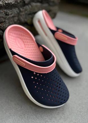 Crocs literide inmotion clog navy/melon crocs кроксы сабо лидер продаж crocs inmotion clog  
navy/melon