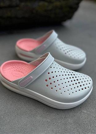 Crocs literide inmotion clog powder жіночі крокси сабо crocs literide inmotion clog powder