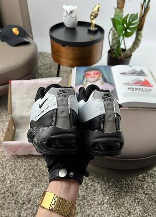 Кроссовки nike air max 95 black white 4