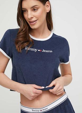 Пляжная футболка tommy jeans tommy hilfiger