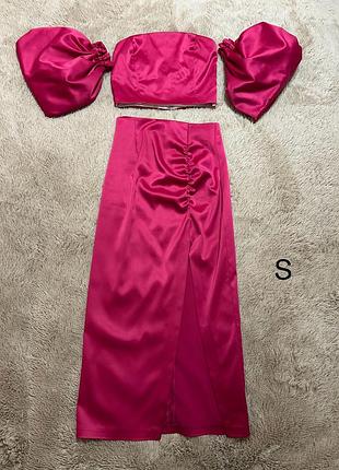 Костюм / плаття  міді з топом і зйомними рукавами