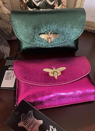 Шикарная кожаная сумочка, италия