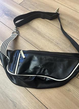 Сумка бананка шкіряна lacoste оригінал