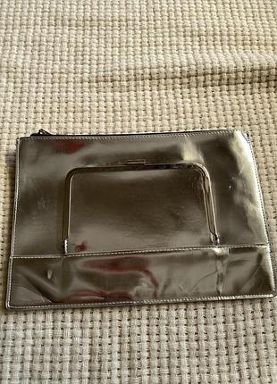 Сумка-клатч срібляста