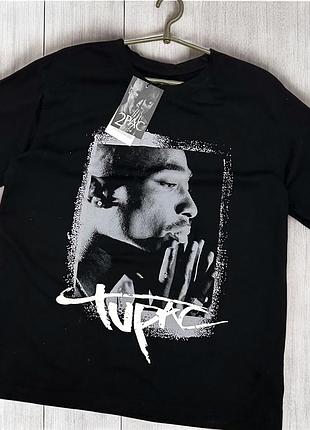 Футболка подовжена оверсайз жіноча 2pac