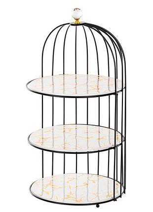 Подставка под десерты 3-х ярусная lefard 47х25 см 926-016