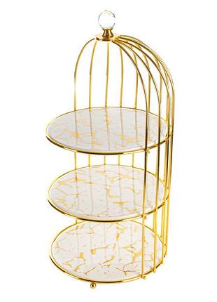 Подставка под десерты 3- ярусная lefard 20 см 926-001