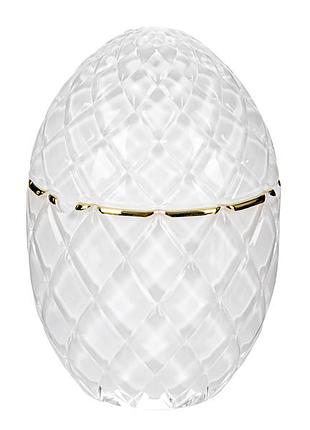 Ємність із кришкою скляна для зберігання leglass яйце 11,5 см 355-275