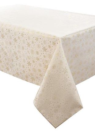 Скатертина тефлонова новорічна на стіл copo lurex teflon 160х240 см 715-353