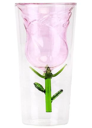 Стакан роза 16,5 см, 200 мл, 19180-002 стекло