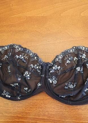 75е - 34dd тонкий бюстгальтер на косточках с волшебной вышивкой от marks &amp; spencer
