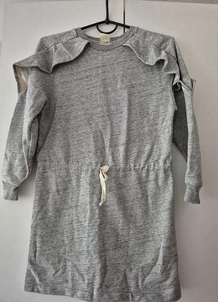 Тёплое  платье zara,9-10 лет 4