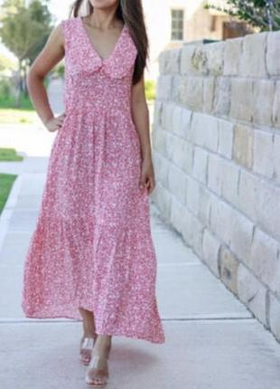 Сукня  червона zara з натуральної тканини 🌺