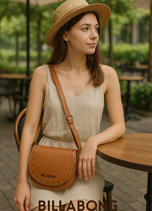 Микросумочка billabong коричневая + подарок!