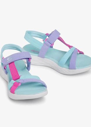 Босоножки skechers 302117l aqua 20,5 см