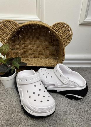 Жіночі крокси на платформі crocs crocs bubble crush white