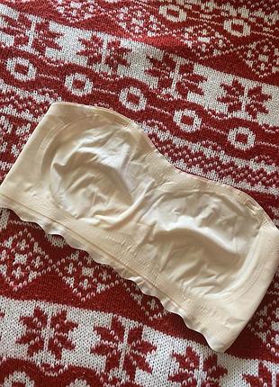 Бежевий бюстгальтер топ