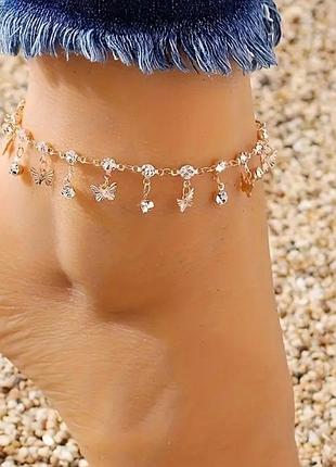 Прикраса на ніжку браслет на ніжку ланцюжок