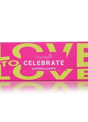 Палетка тіней glambee celebrate eyeshadow palette