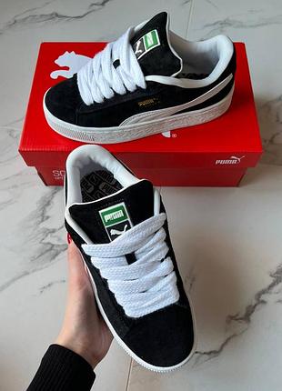 Кроссовки puma platform seamless wns black white women casual