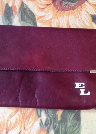 Елегантна шкіряна сумка-клач бренда el