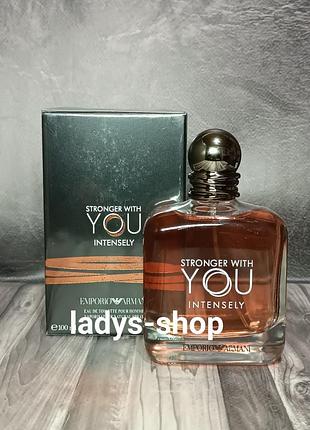 Мужская туалетная вода zwei armani single stronger with you intensely (стронгер виз ю интенс8) 100 мл