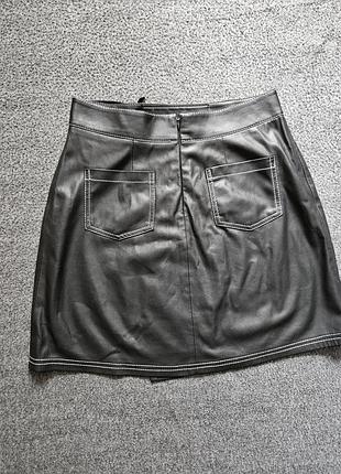 Юбка кожзам 2