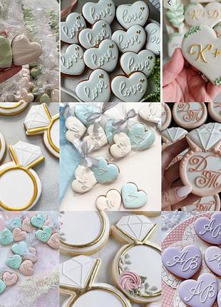 Свадебные бонбоньерки, пряники комплименты на свадьбу
