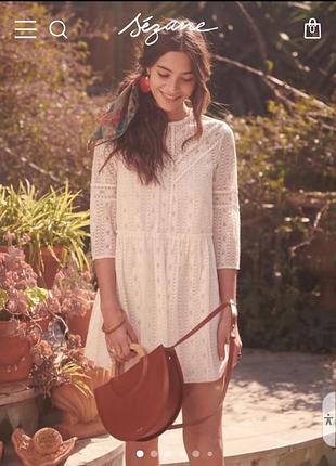 Кружевное платье sézane eva