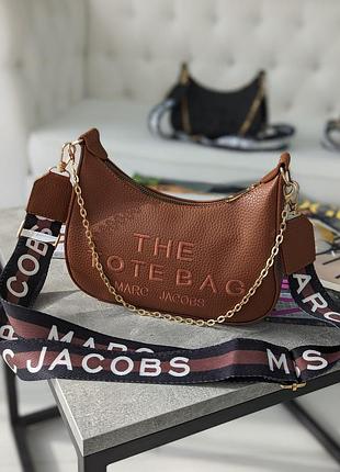 Преміум | сумка жіноча маркбагет коричневий marc jacobs tote bag клатч