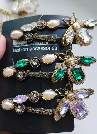 Заколки с кристаллами