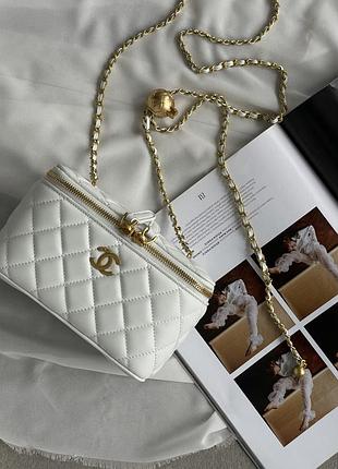 Сумка chanel classic lambskin pearl crush vanity bag premium