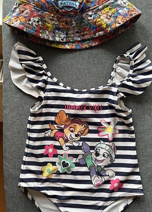 Купальник з панамою на дитину 2/3 років / щенячий патруль