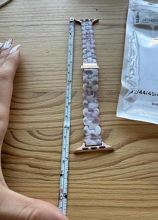 Браслет ремінець зі смоли тонкий для apple watch ultra 49 mm