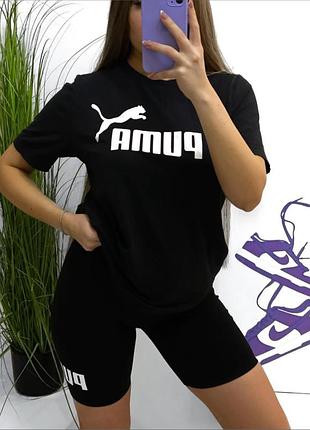 Котонова оверсайз футболка кроп топ оригінал puma