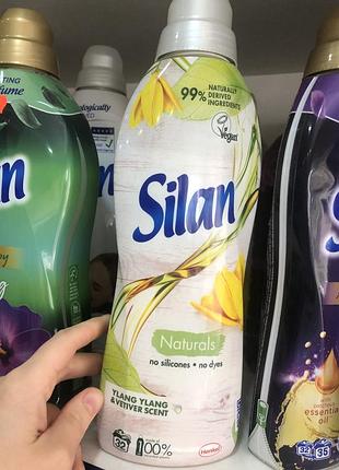 Ополаскиватель-кондиционер для белья silan naturals ylang ylang &amp; vetiver scent - 0,8 л